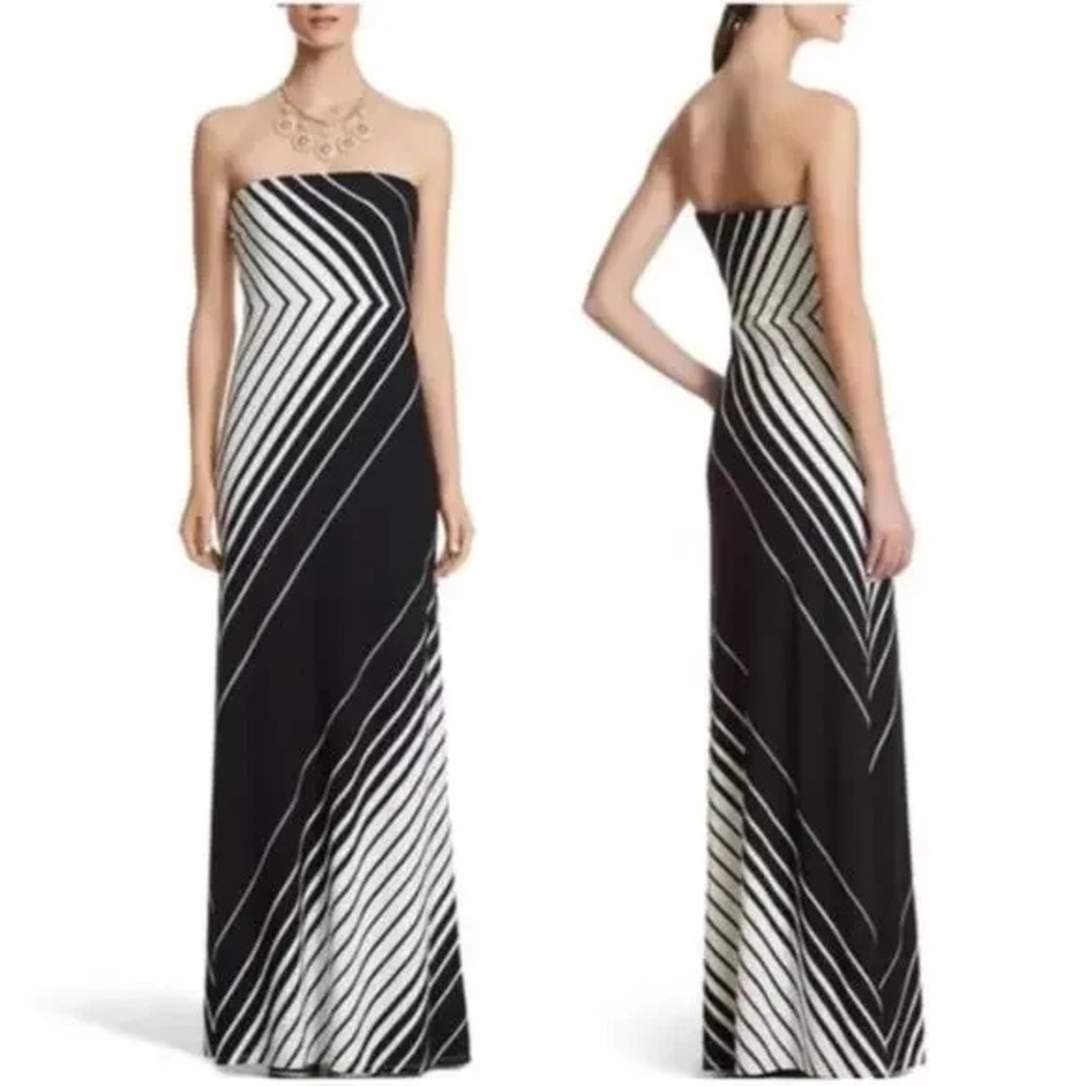 NWT WHBM strapless maxi